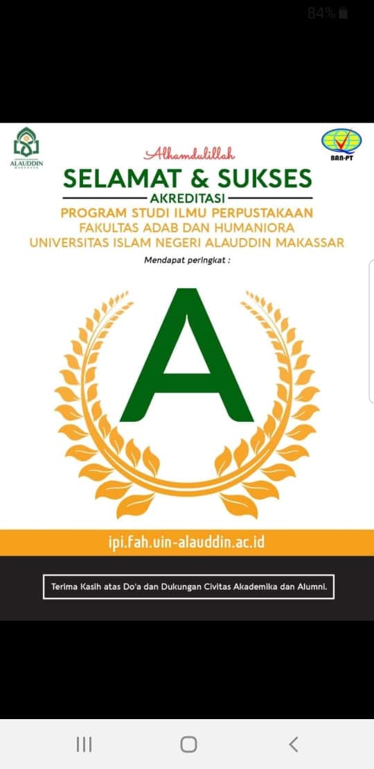 Gambar Ilmu Perpustakaan UIN Alauddin Raih Akreditasi A